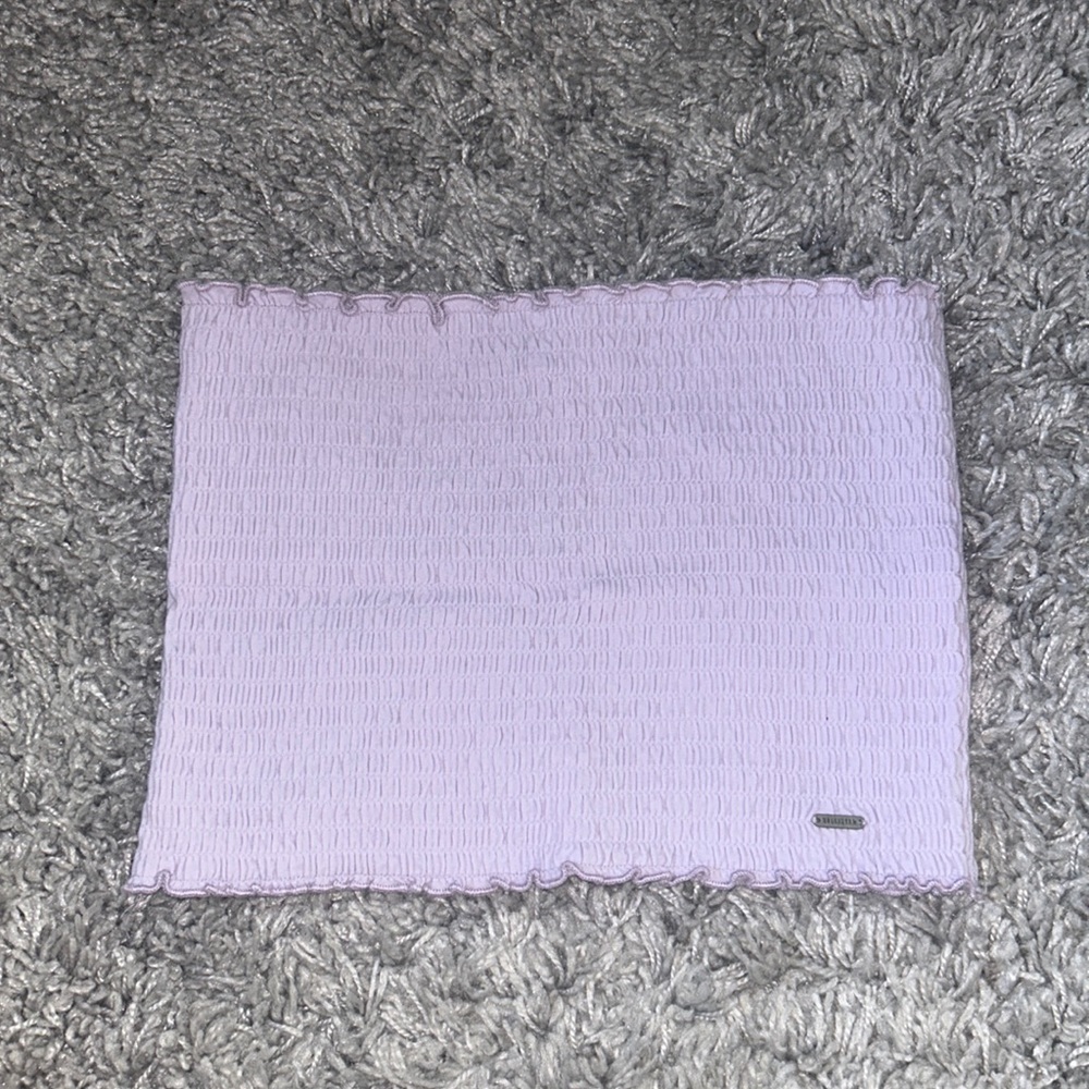 Hollister Purple Shirred Tube Top Size Medium